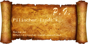 Pilischer Izsák névjegykártya
